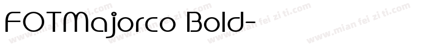 FOTMajorco Bold字体转换